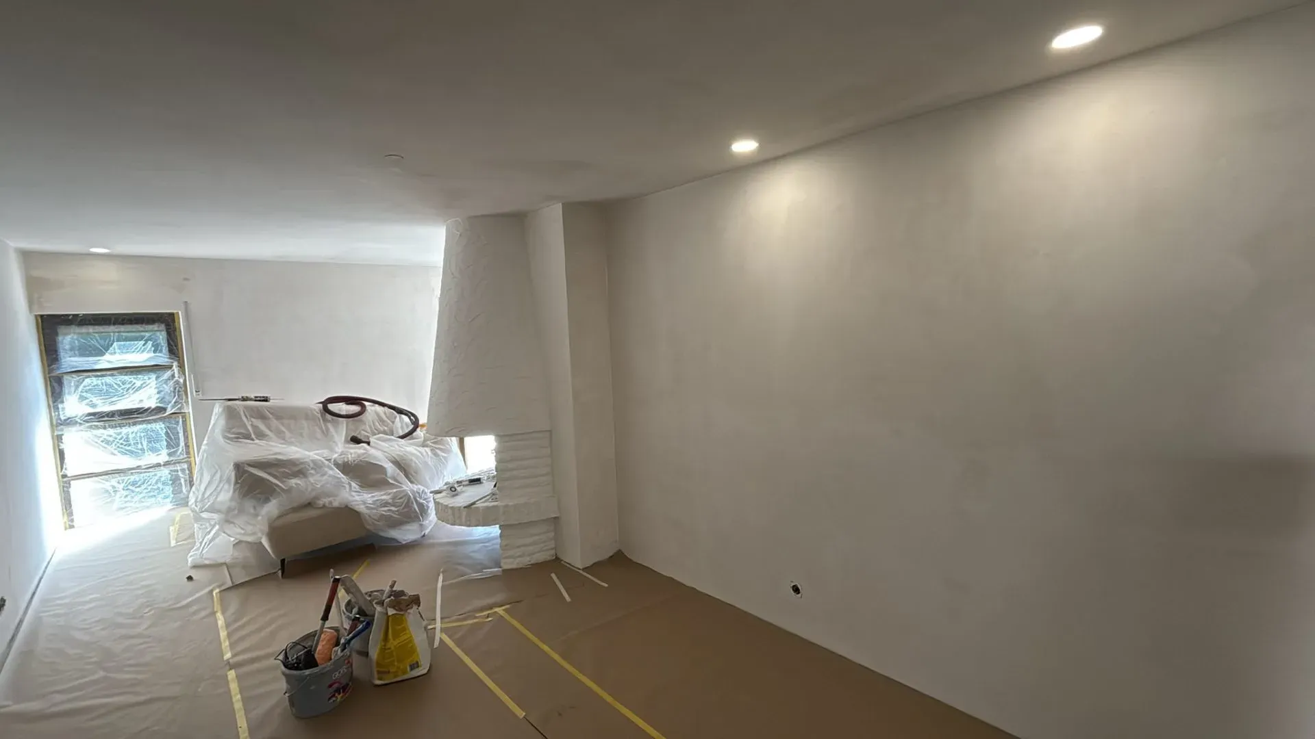 Großflächige Wand, gleichmäßig verzogen in Münster